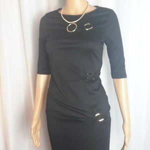 Venus Dress Metal Buckle Detail Size S